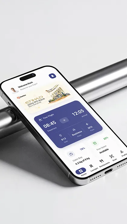 Flight booking mobile app